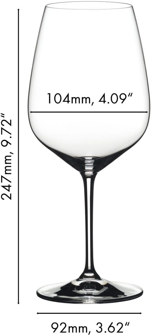 Ensemble de verres a vin Riedel - Cabernet - Extreme - 800 ml - 4 pieces