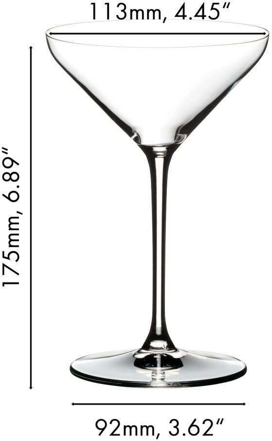 Set de verres à Martini Riedel - Verres à martini - Extreme - 250 ml - 2 pièces