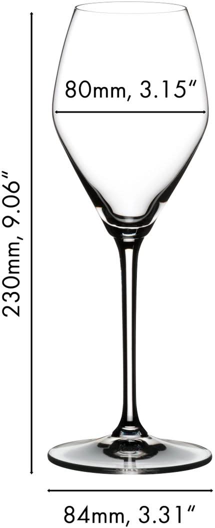 Set de verres a vin Riedel - Verres a champagne - Extreme - 322 ml - 2 pièces