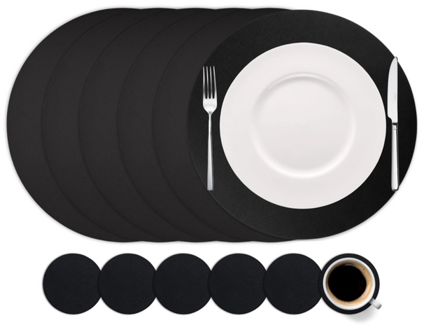 Ensemble de sets de table Cookinglife - Rond - Ø38 cm - 12 pièces