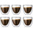 Verre à espresso double paroi Bodum Pavina - Valve brevetée - 80 ml - 6 pièces