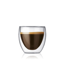 Verre à espresso double paroi Bodum Pavina - Valve brevetée - 80 ml - 6 pièces