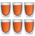 Verre à café et à thé Bodum Pavina à double paroi - Valve brevetée - 350 ml - 6 pièces