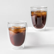 Verre à café et à thé double paroi Bodum Pavina - Valve brevetée - 320 ml - 2 pièces