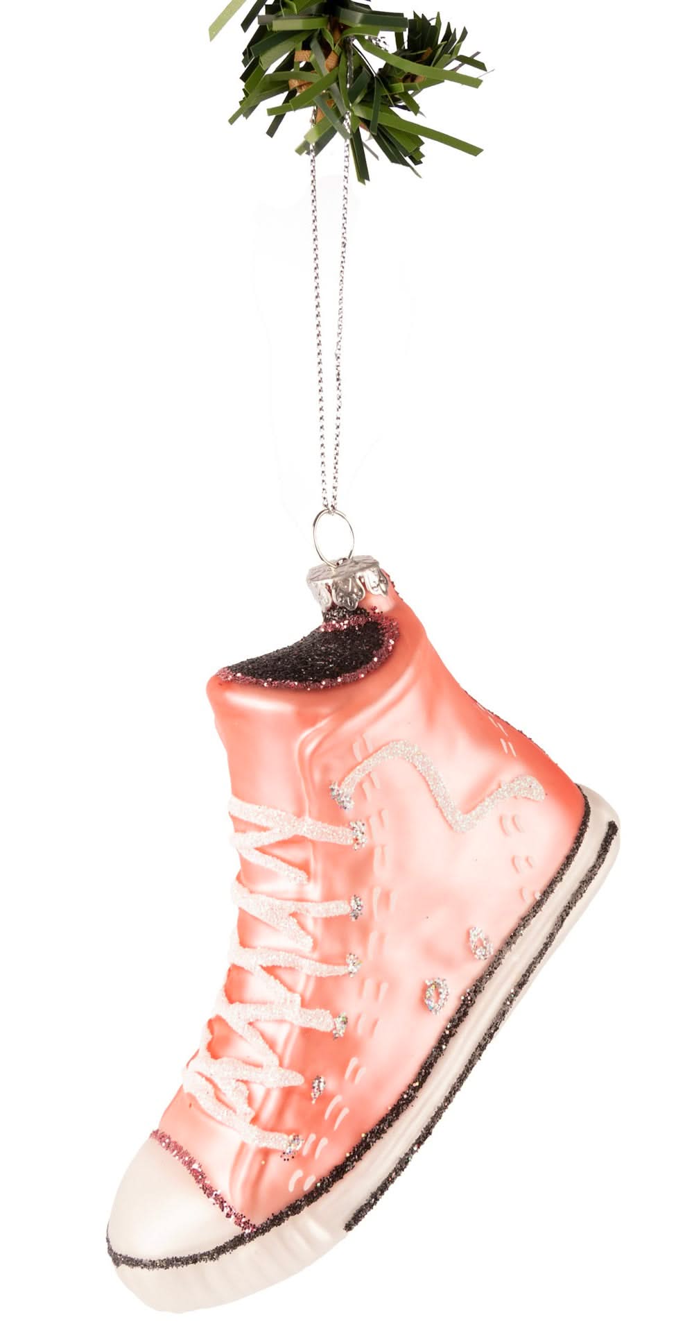 Boule de Noël Nordic Light - Boule a suspendre - Sneaker Rose - 11 cm