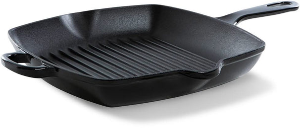 Poêle-gril BK Bourgogne Jet Black Fonte 26 x 26 cm - émaillée antiadhésive
