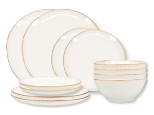 Ensemble de service Salt & Pepper - 4 personnes - Artisan - ø 28 cm - 12 pièces