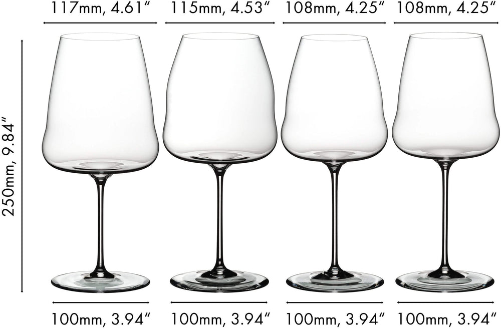 Set de verres à vin Riedel - Cabernet/Sauvignon Blanc - Winewings - 4 pièces