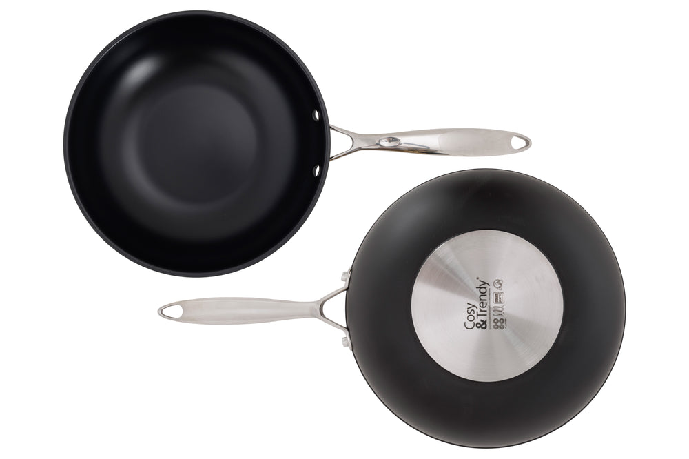 Wok Cookinglife - Wok à frire - Revolt - Ø 28 cm - en aluminium