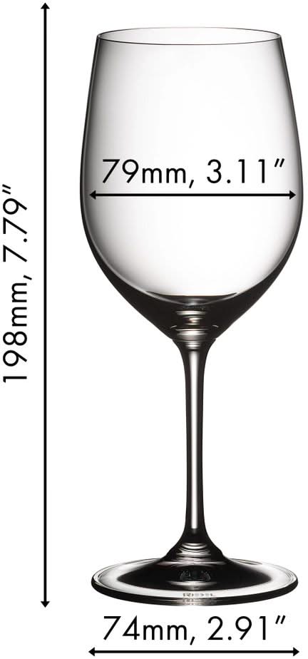 Ensemble de verres a vin Riedel - Verres a vin blanc - Vinum - 350 ml - 2 pieces