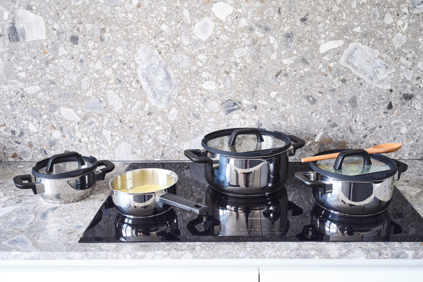 Set de casseroles Cookinglife - En inox - Stay Cool - Ø 16/20/24 cm - 7 pièces