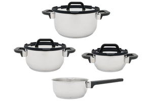 Set de casseroles Cookinglife - En inox - Stay Cool - Ø 16/20/24 cm - 7 pièces
