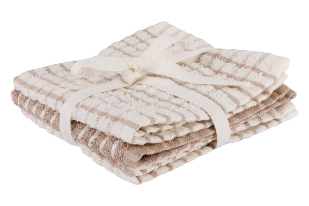 Ensemble de torchons Cosy & Trendy - Lavette - Stoff - 30x30 cm - 3 pièces