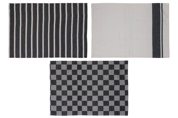 Set de torchons Cosy & Trendy - en coton - Stoff - 50 x 70 cm - 3 pièces