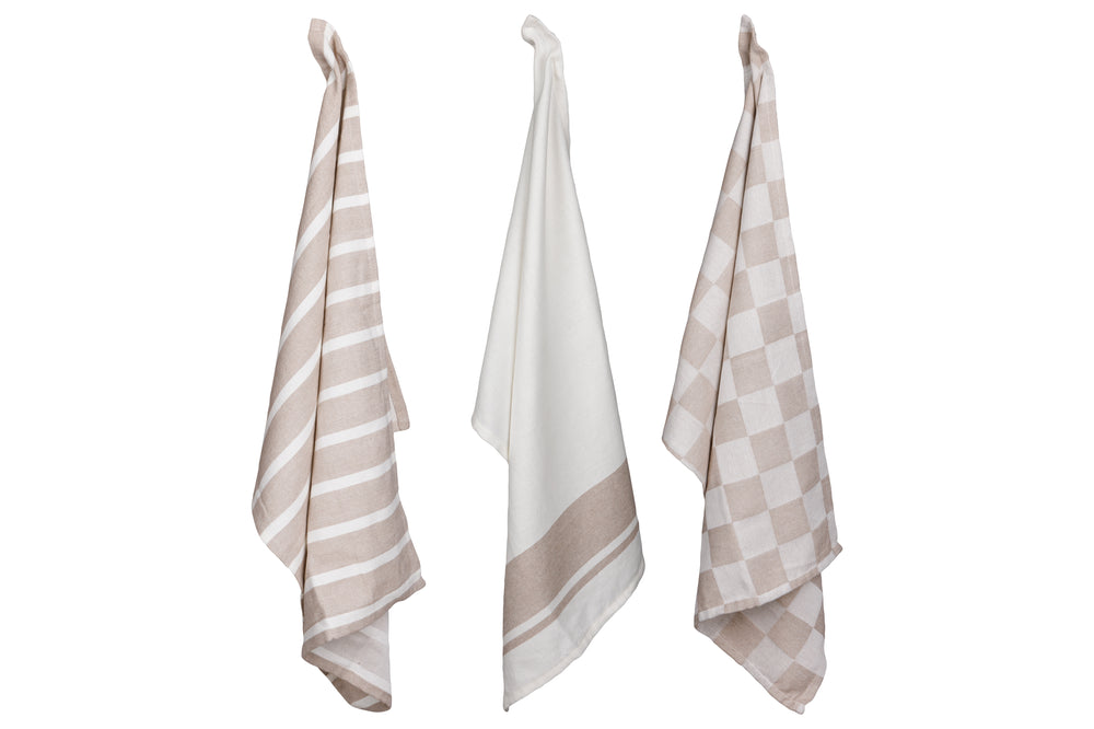 Ensemble de torchons Cosy&Trendy - Torchon cuisine - Stoff - 50x70 cm - 3 pièces