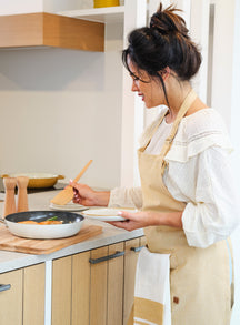 Tablier de cuisine Cosy & Trendy - Tablier en coton - Stoff - 75 x 85 cm