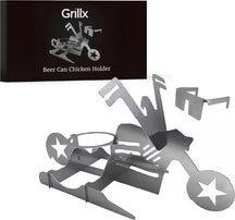 Ensemble de support de canette GrillX - Poulet à la bière - GrillX BBQ - 180 mm