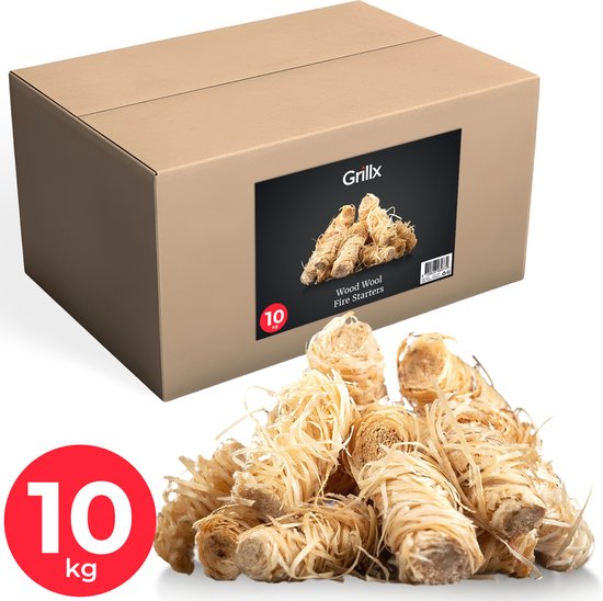 Ensemble d'allume-feu GrillX - Bois d'allumage - GrillX BBQ - 10 kg - 840 pièces