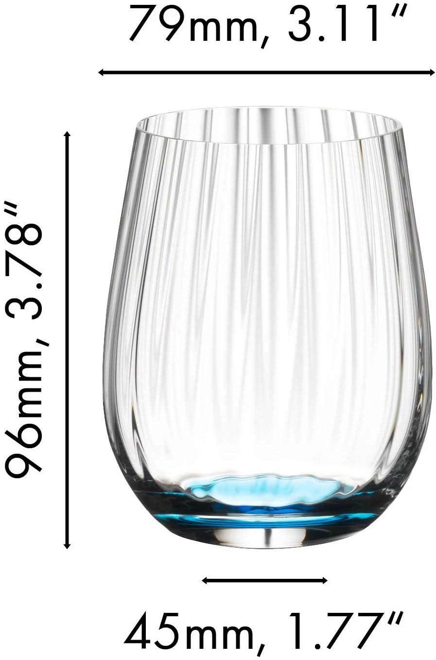 Ensemble de verres a eau Riedel - Tumbler - Happy O - 337 ml - 4 pièces