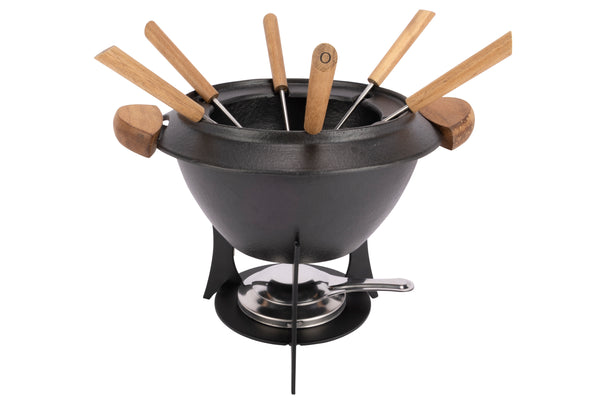 Ensemble de fondue Cookinglife - Fondue en fonte - Moritz - ø 23 cm - 6 personnes