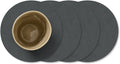 Set de dessous de verre LIND DNA - en cuir - Nupo - ø 10 cm - 4 pièces