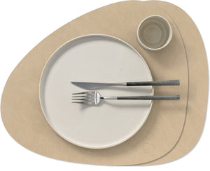 Ensemble de sets de table LIND DNA - en cuir - Nupo - 44 x 37 cm - 2 pièces