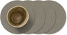 Ensemble de dessous de verre LIND DNA - en cuir - Nupo - ø 10 cm - 4 pièces