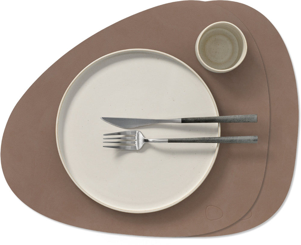 Ensemble de sets de table LIND DNA - en cuir - Nupo - 44 x 37 cm - 2 pièces