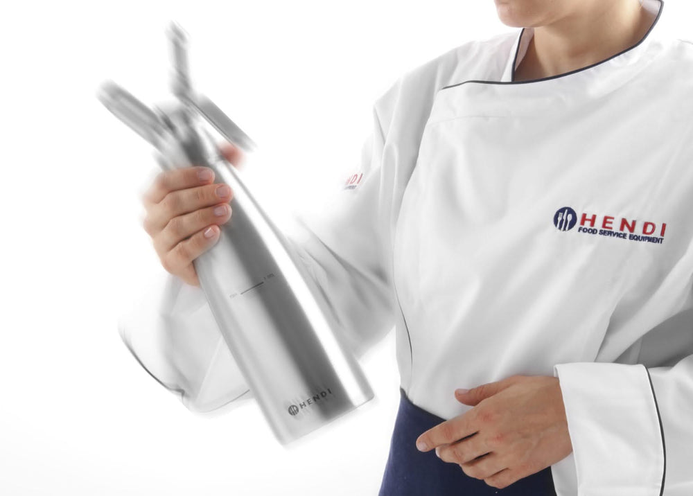 Siphon à crème Hendi - Siphon en acier inoxydable - Profi Line - 1 L