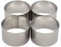 Ensemble d'anneaux de cuisson Cosy & Trendy - en inox - ø 9 cm - 4 pièces