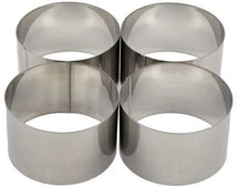 Ensemble d'anneaux de cuisson Cosy & Trendy - en inox - ø 9 cm - 4 pièces