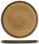 Set d'assiettes Cosy&Trendy - en porcelaine - Quintana Amber - 28 cm - 4 pièces