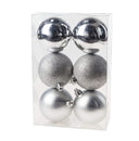 Set de boules de Noël Cosy&Trendy - en plastique - Cosy@Home - 8 cm - 6 pièces