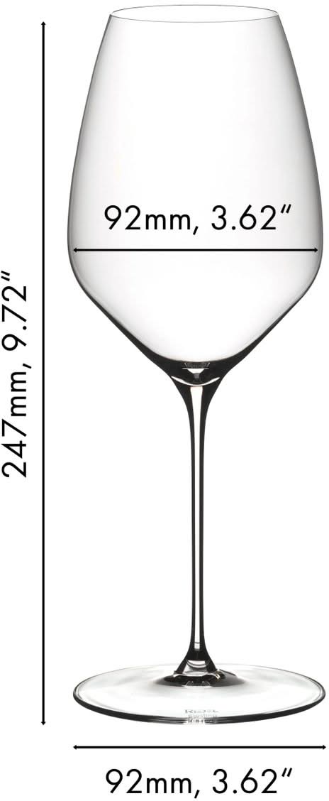 Ensemble de verres a vin Riedel - Verres a vin blanc - Veloce - 570ml - 2 pièces
