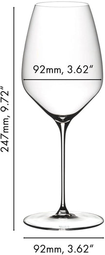 Ensemble de verres a vin Riedel - Verres a vin blanc - Veloce - 570ml - 2 pièces