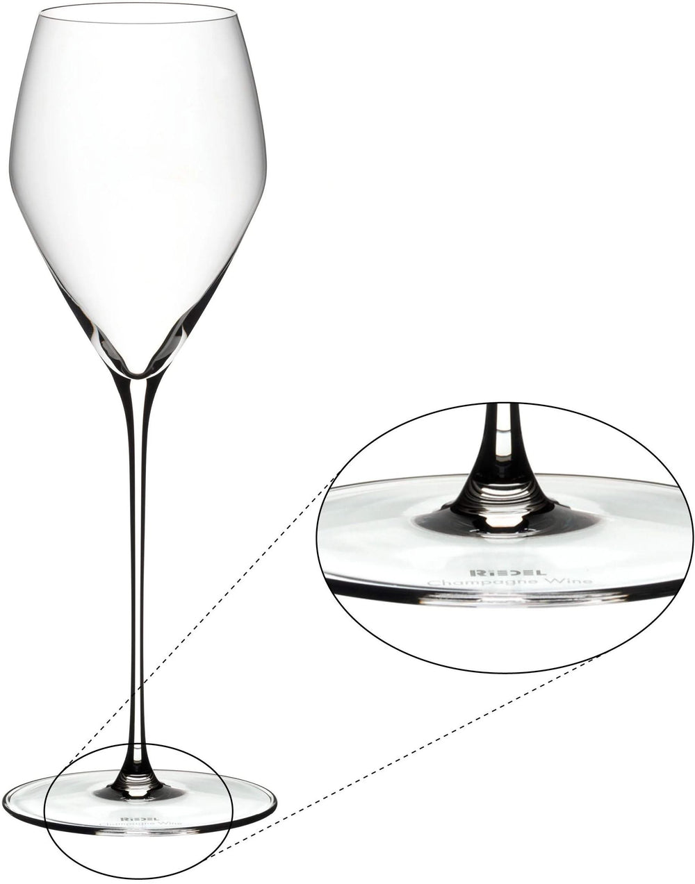 Set de verres a vin Riedel - Verres a champagne - Veloce - 327 ml - 2 pieces