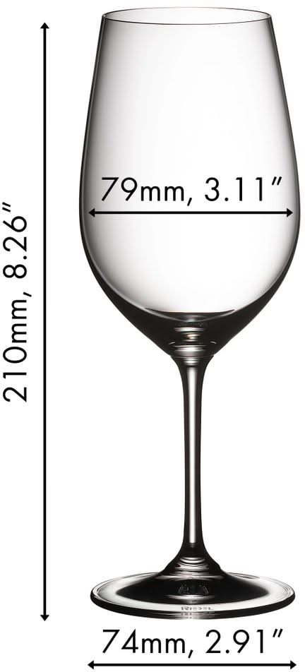 Ensemble de verres à vin Riedel - Verres à vin blanc - Vinum - 400 ml - 2 pièces