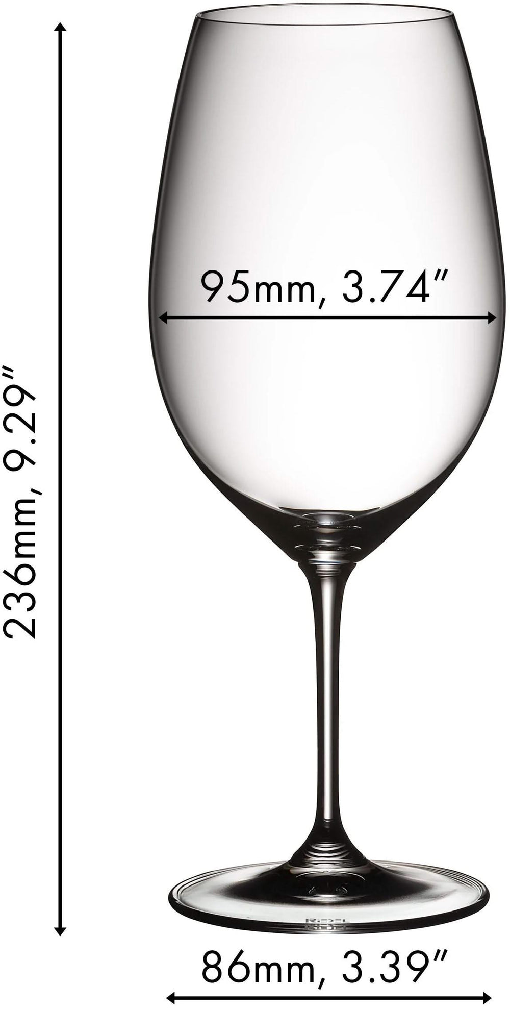 Ensemble de verres à vin Riedel - Verres à vin rouge - Vinum - 700 ml - 2 pièces