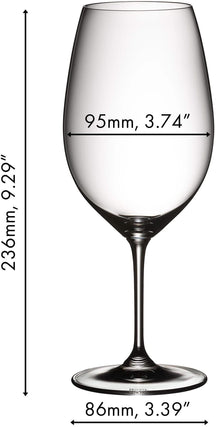 Ensemble de verres à vin Riedel - Verres à vin rouge - Vinum - 700 ml - 2 pièces