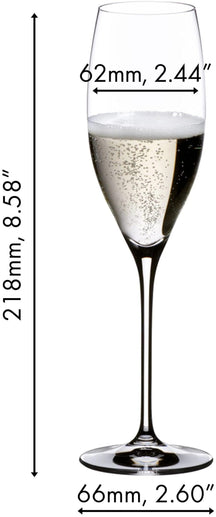 Set de verres a champagne Riedel - Verres a champagne - Vinum - 230ml - 2 pièces
