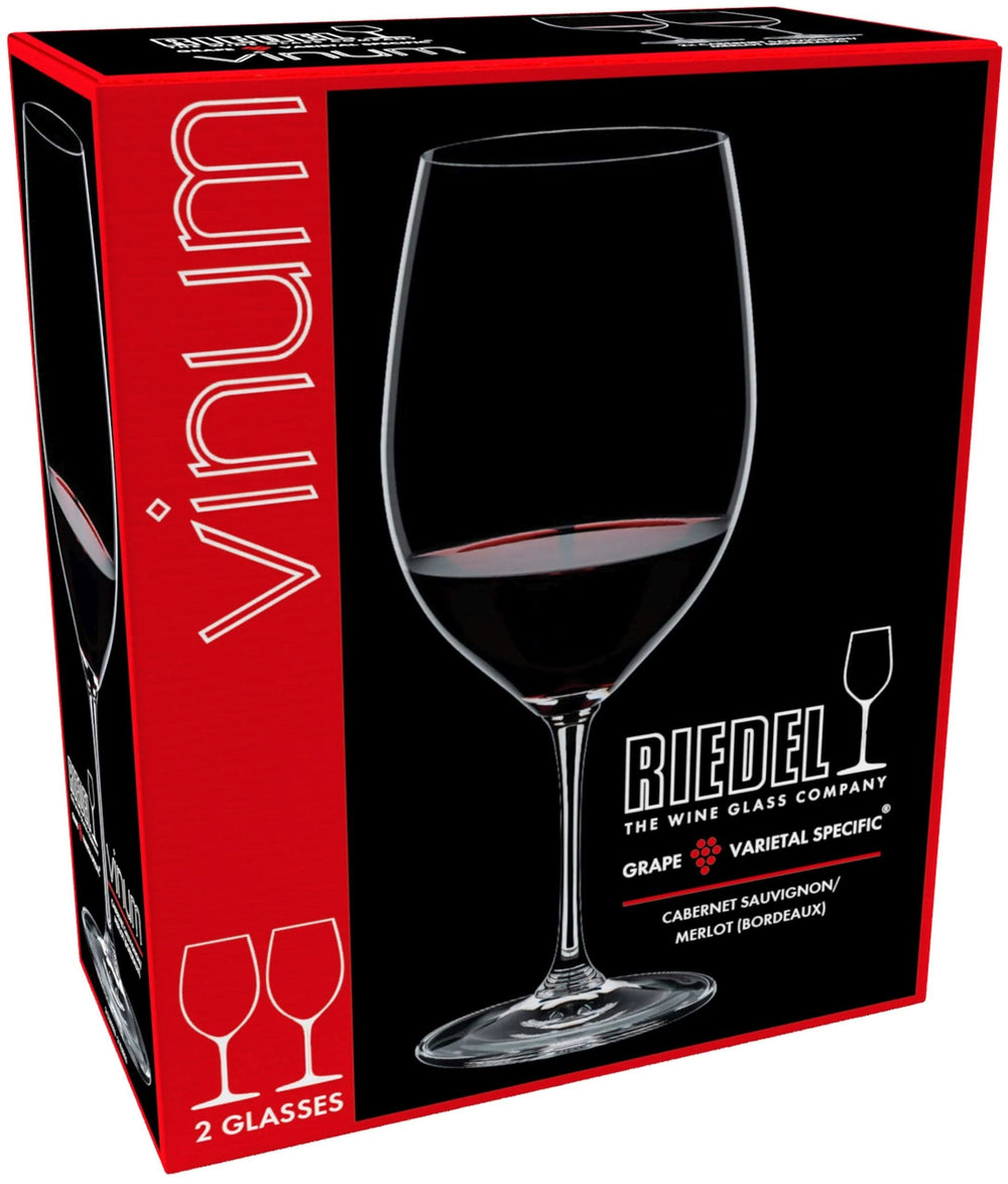 Ensemble de verres a vin Riedel - Verres a vin rouge - Vinum - 650 ml - 2 pièces