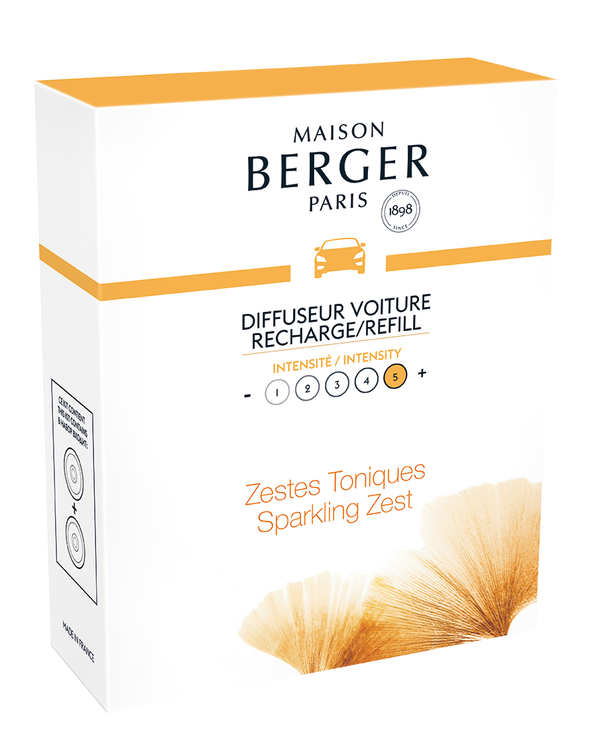 Set de recharges Maison Berger - Parfum de voiture - Aroma - 30 ml - 2 pieces