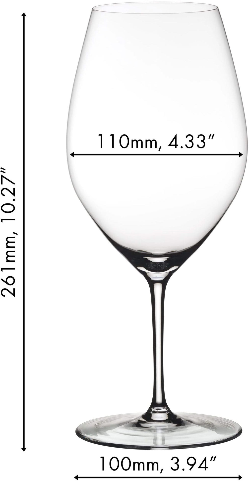 Ensemble de verres a vin Riedel - en cristal - Wine Friendly - 995 ml - 4 pièces