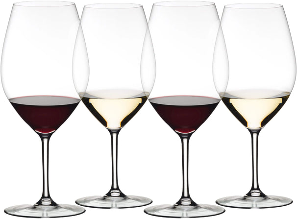 Ensemble de verres a vin Riedel - en cristal - Wine Friendly - 995 ml - 4 pièces