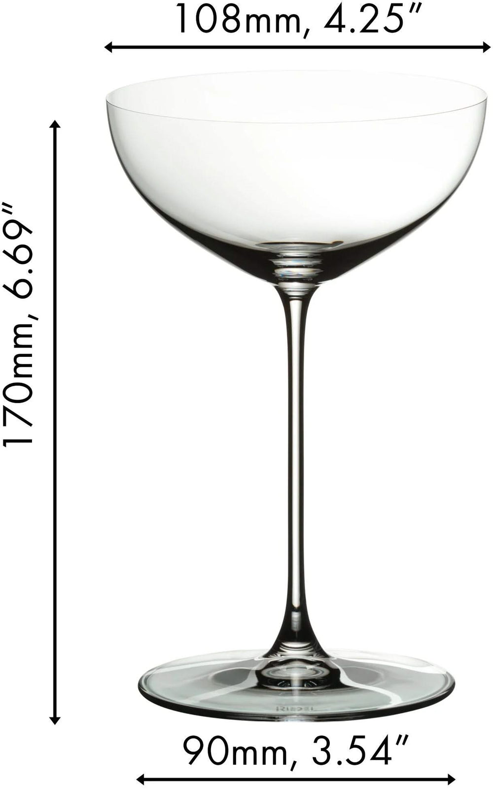 Set de verres a cocktail Riedel - Verres a martini - Veritas - 240 ml - 2 pieces