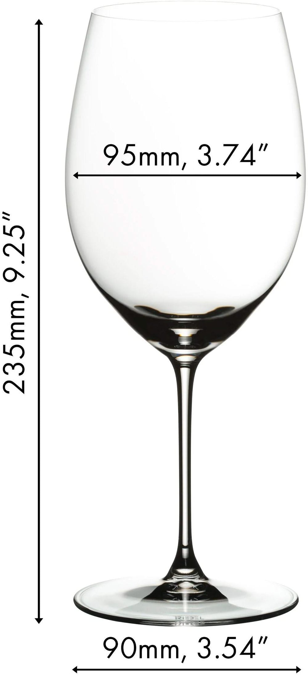 Set de verres a vin Riedel - Verres a vin rouge - Veritas - 709 ml - 2 pieces