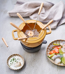 Ensemble de service à fondue Cosy & Trendy - en fonte - Fontestic - Ø 18 cm
