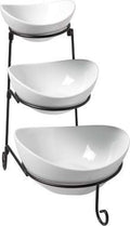 Set d'étagères Cosy & Trendy - Buffet - en porcelaine - 3 étages - 4 pièces