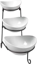 Set d'étagères Cosy & Trendy - Buffet - en porcelaine - 3 étages - 4 pièces