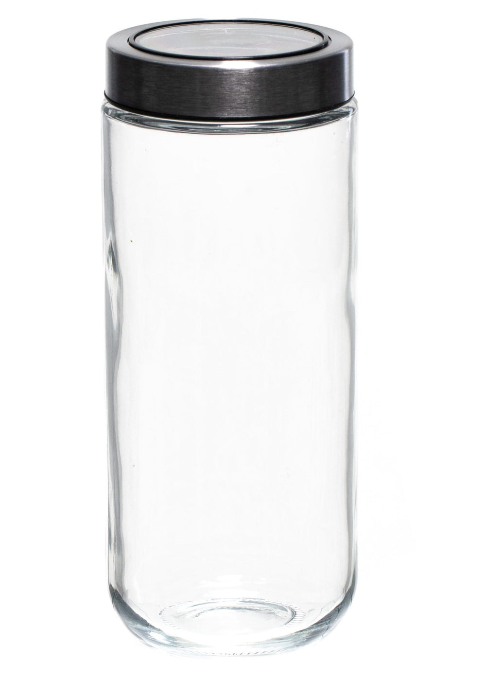 Pot de conservation Sareva - Bocal en verre - Couvercle en inox - 1 L - ø 8 cm